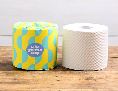 100% Recycled Toilet Paper, Who Gives a Crap (4 pack)