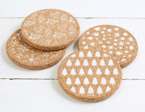 Coasters, Christmas Design, LIGA Eco Living (Pack of 4)