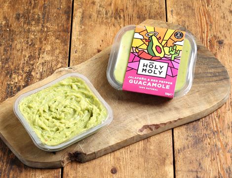 jalapeno & red pepper guacamole holy moly