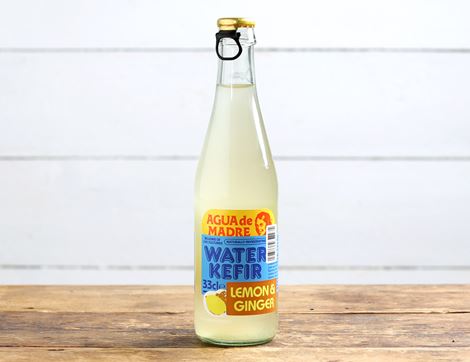 lemon and ginger water kefir agua de madre