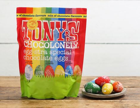 mixed chocolate eggs pouch tony's chocolonely