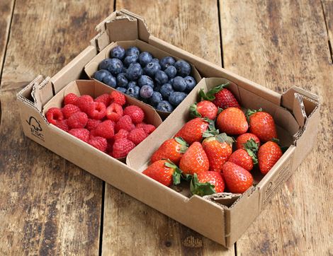 Large Mixed Berry Punnet, Organic (700g)