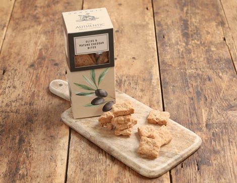 Olive & Mature Cheddar Nibbles, Organic, Authentic Bread Co. (100g)