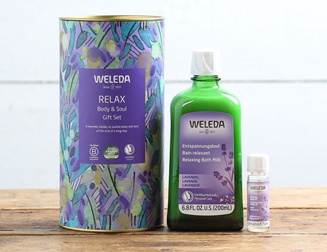 relax body & soul lavender gift set weleda