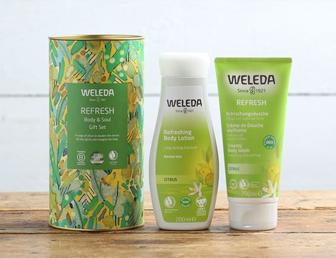 refresh body & soul gift set weleda