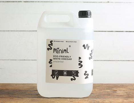 white cleaning vinegar refill miniml