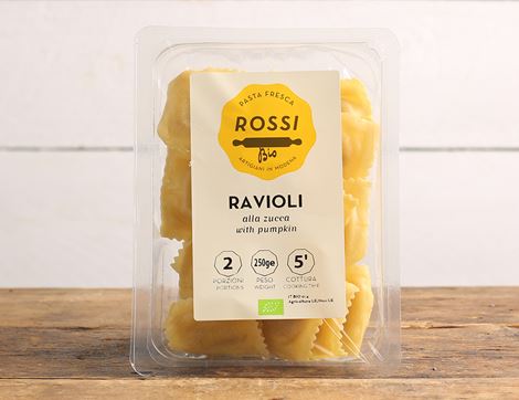 ravioli with pumpkin rossi