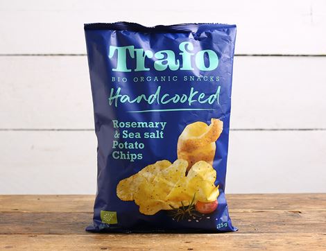 hand-cooked rosemary & sea salt crisps trafo