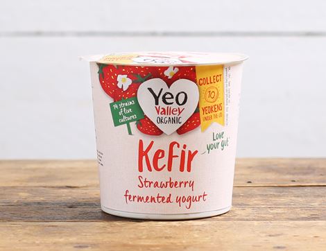 strawberry kefir yogurt yeo valley