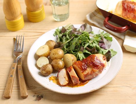 Serrano Wrapped Chicken with Chilli Butter, High Welfare, Non-Organic, Farmison & Co (2 x 175g)