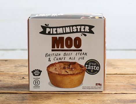 moo british steak & ale pie pieminister