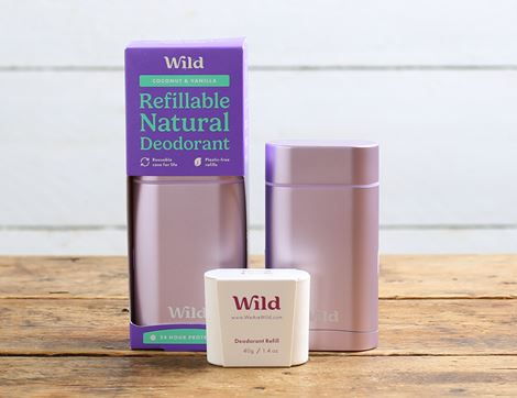 deodorant starter pack coconut & vanilla deodorant wild