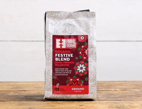 festive blend ground coffee equal exchange