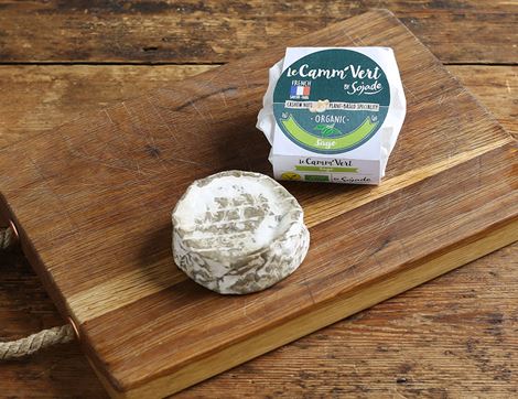 Le Camm'vert Vegan Cheese Alternative with Sage, Organic, Sojade (100g)