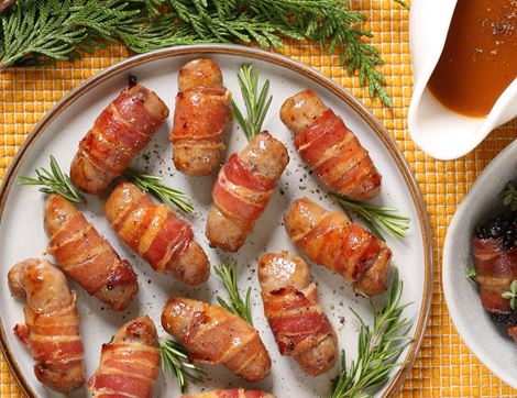 Bacon & Cranberry Pigs In Blankets, High Welfare, Non-Organic, Farmison & Co (300g, pack of 10)