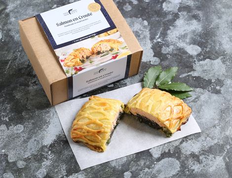 Wild Salmon En Croûte, Non-Organic, The Fish Society (400g)