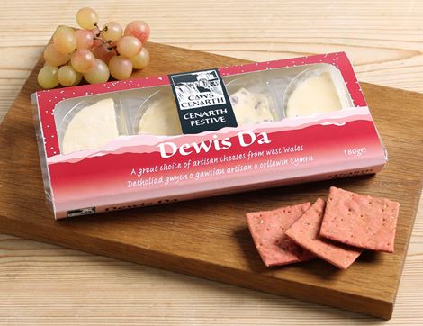 Dewis Da Christmas Cheese Selection, Organic, Caws Cenarth (180g)