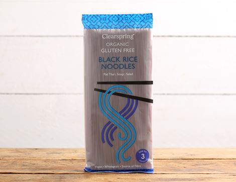 Black Rice Noodles, Organic, Clearspring (200g)