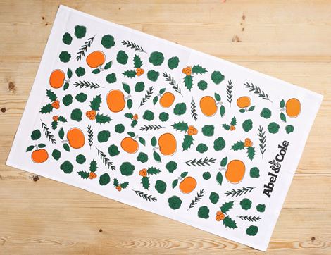 Christmas Tea Towel, Organic Cotton, Abel & Cole