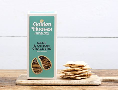 Sage & Onion Crackers, B Corp, Non-Organic, Golden Hooves (80g)