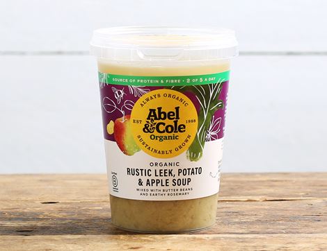 Rustic Leek, Potato & Apple Soup, Organic, Abel & Cole (600g)