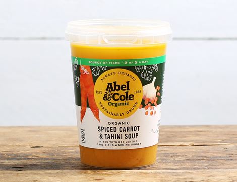 Spiced Carrot & Tahini Soup, Organic, Abel & Cole (600g)