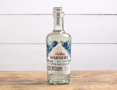 Non-Alcoholic Juniper Double Dry Gin, B Corp, Non-Organic, Warner’s (50cl)