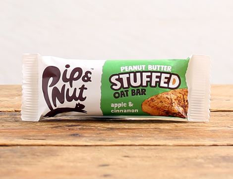 Peanut Butter Stuffed Apple & Cinnamon Oat Bars, B Corp, Non-Organic, Pip & Nut (3 x 48g)