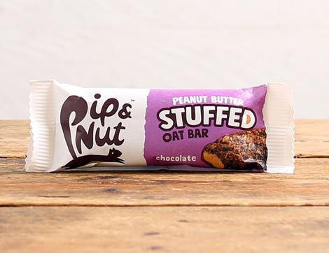 Peanut Butter Stuffed Chocolate Oat Bars, B Corp, Non-Organic, Pip & Nut (3 x 48g)