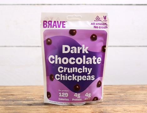 Dark Chocolate Crunchy Chickpeas, Non-Organic, Brave (115g)