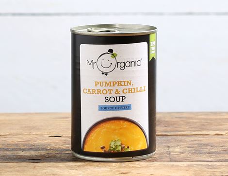 Pumpkin, Carrot & Chilli Soup, Organic, Mr Organic (400g)