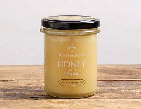 Honey with Lemon, Non-Organic, Honey & Greens (240g)