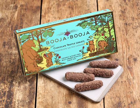 Chocolate Salted Caramel Loglets, Organic, Booja-Booja (115g)