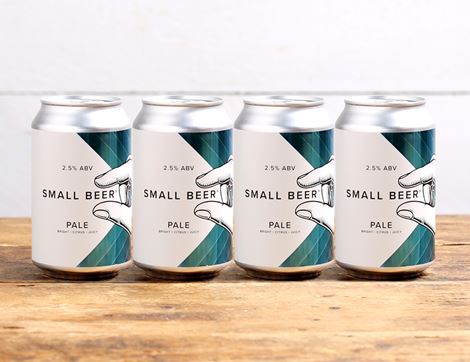 Small Beer Pale, 2.5%, B Corp, Non-Organic (4 x 330ml)