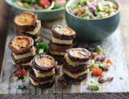 Sweet Potato & Halloumi Stacks with Guacamole