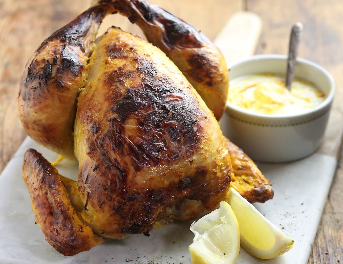 Golden Roast Chicken with Turmeric & Lemon