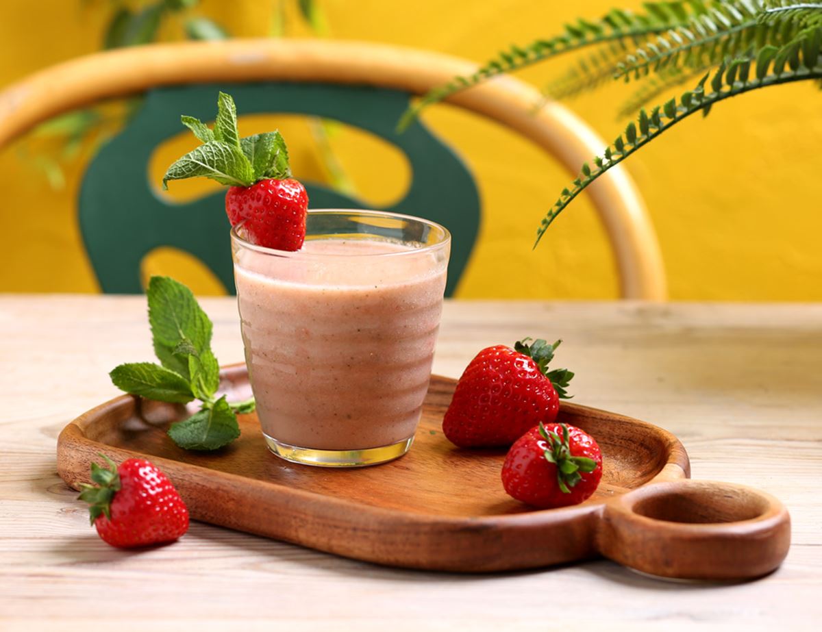 Strawberry & Mint Smoothies