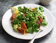 Cajun Sweet Potato Salad with Avocado Dressing