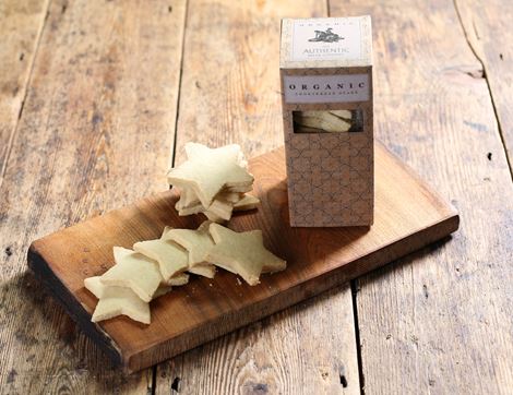 Shortbread Star Biscuits, Organic, Authentic Bread Co. (130g)