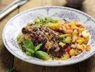 Mojito Chicken with Nectarine Salsa