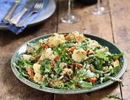 Roast Cauliflower, Bulgar & Date Salad with Tahini Dressing