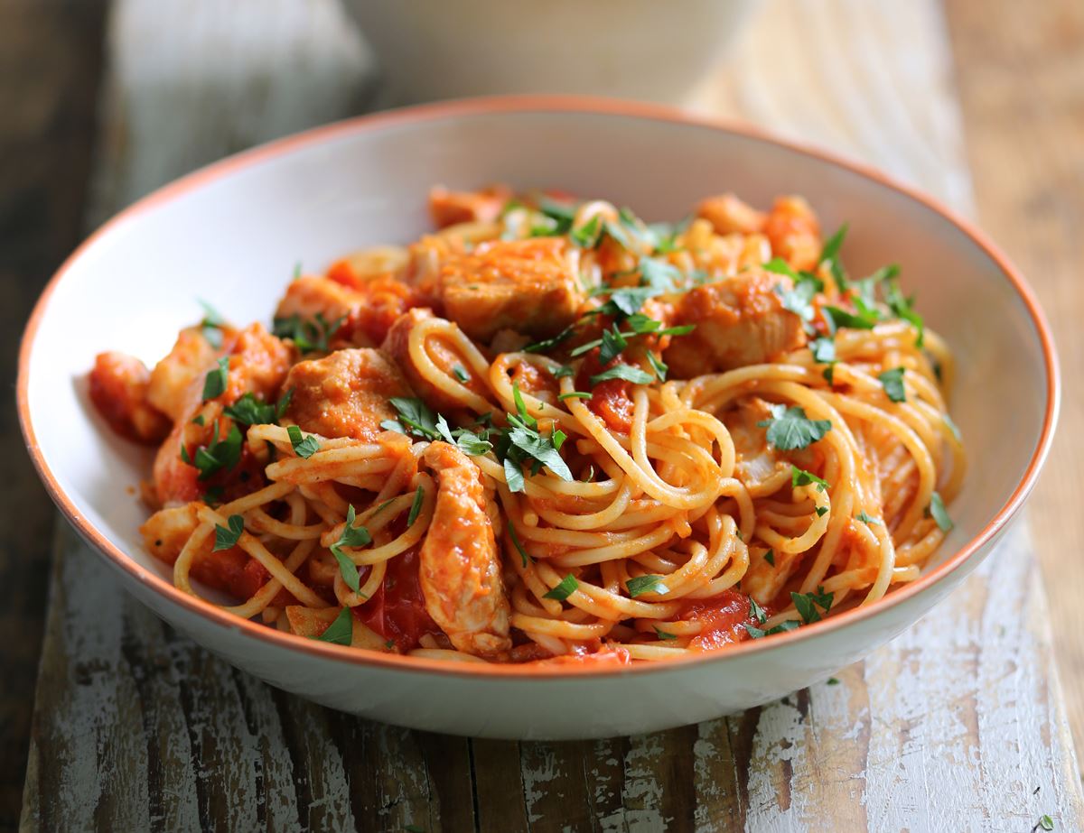 Seafood Spaghetti with a Smoky Tomato Sauce Recipe | Abel & Cole