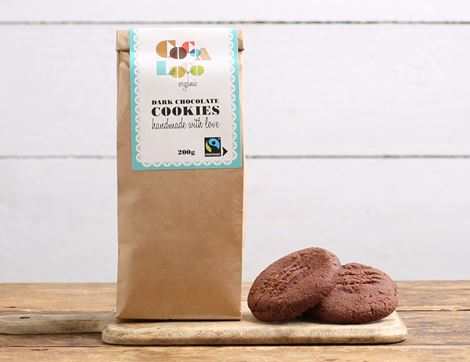 dark chocolate cookies cocoa loco