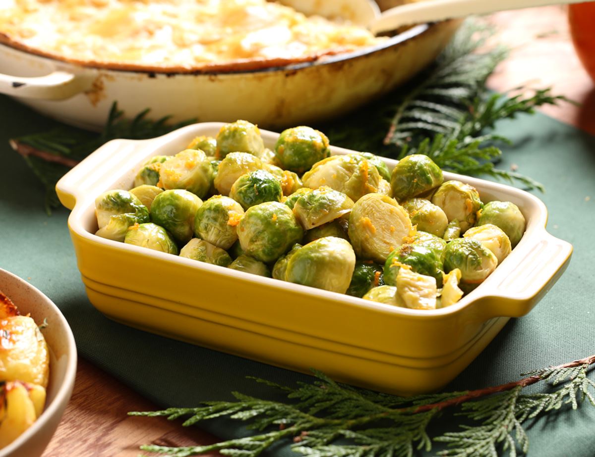 Brussels Sprouts with Clementine Brown Butter