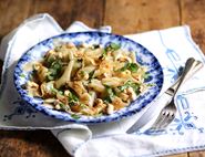 Yacon Ribbon Salad with Sesame Seeds, Cashews & Mint