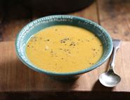 Golden Sweet Potato & Peanut Butter Soup