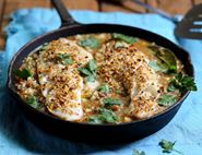 Dukkah Crusted Haddock with Braised Green Lentils