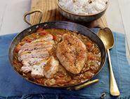 Speedy Butter Chicken with Cardamom Rice