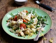 Pan-Roasted Cauliflower with Dukkah & Couscous