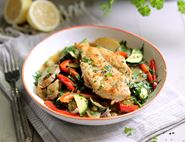 One Pan Garlic, Lemon & Herb Chicken